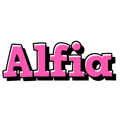 Alfia girlish logo