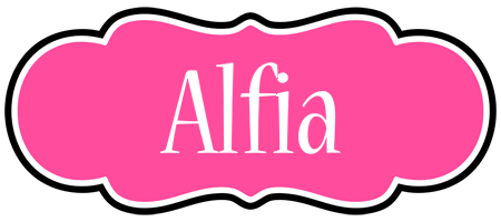 Alfia invitation logo