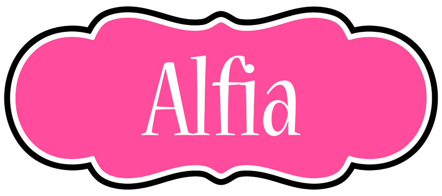 Alfia invitation logo