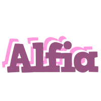 Alfia relaxing logo