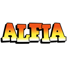 Alfia sunset logo