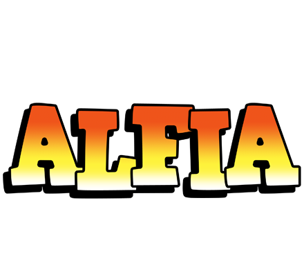 Alfia sunset logo