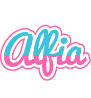 Alfia woman logo