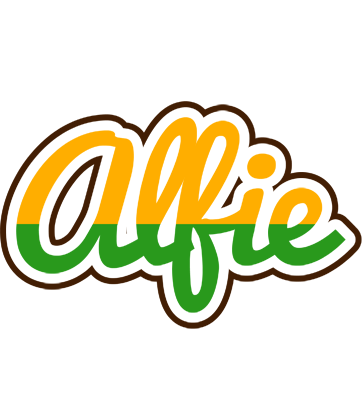Alfie banana logo