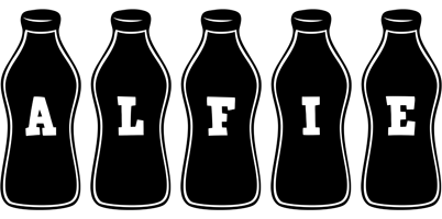 Alfie bottle logo