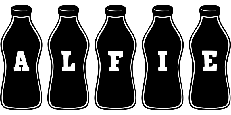 Alfie bottle logo