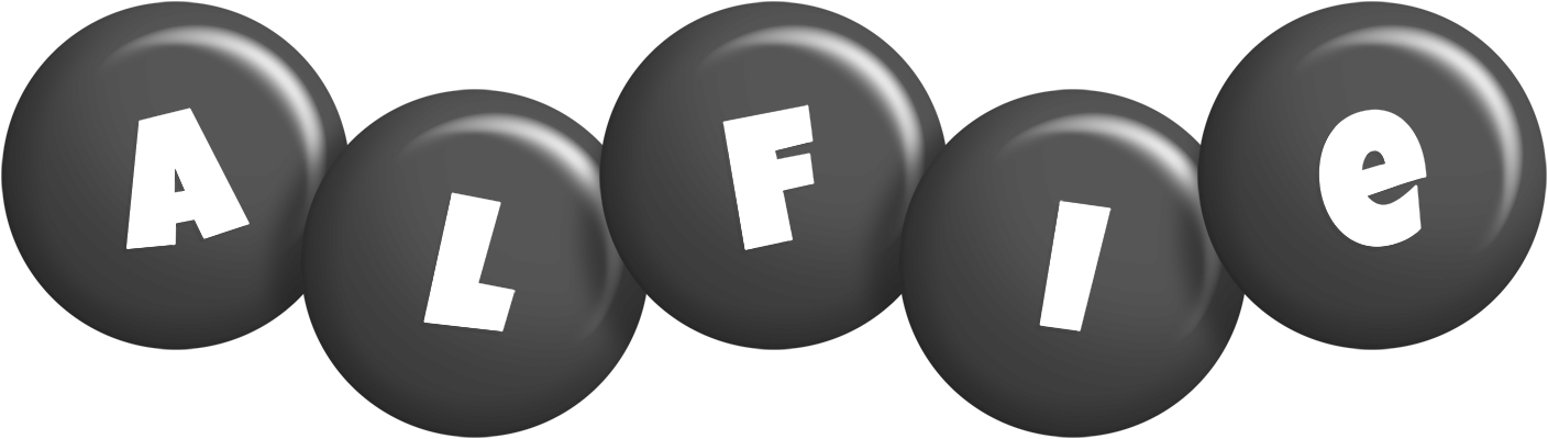 Alfie candy-black logo
