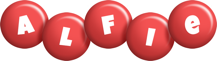 Alfie candy-red logo