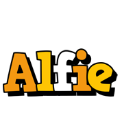 Alfie cartoon logo