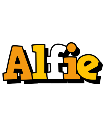 Alfie cartoon logo