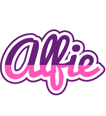 Alfie cheerful logo