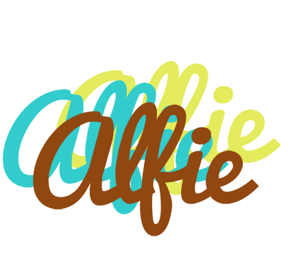 Alfie cupcake logo