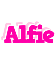 Alfie dancing logo