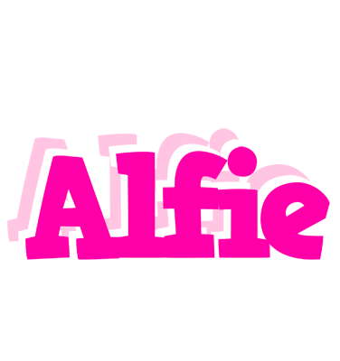 Alfie dancing logo