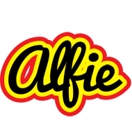 Alfie flaming logo