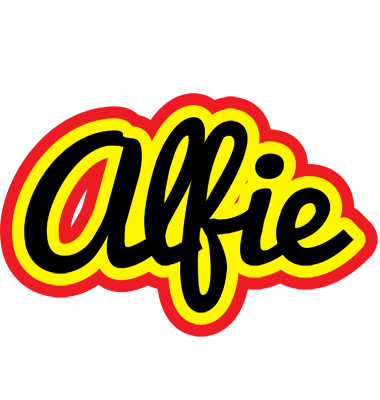 Alfie flaming logo