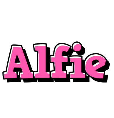 Alfie girlish logo
