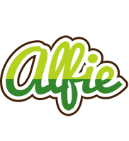 Alfie golfing logo