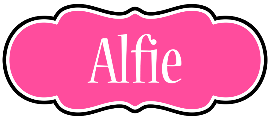 Alfie invitation logo