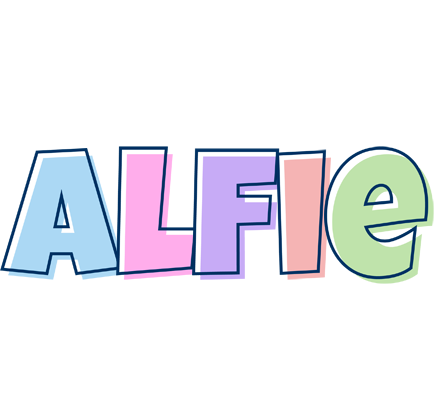 Alfie pastel logo