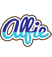 Alfie raining logo