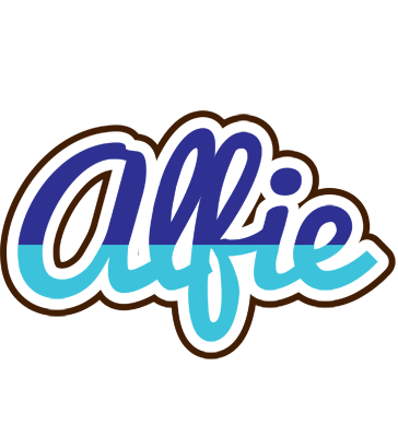 Alfie raining logo
