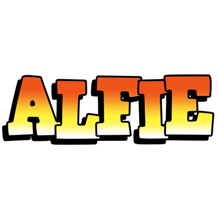 Alfie sunset logo