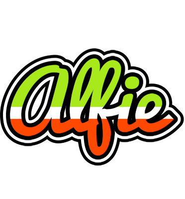 Alfie superfun logo