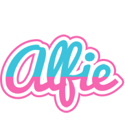 Alfie woman logo