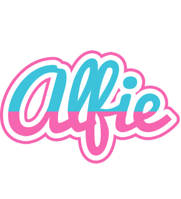 Alfie woman logo