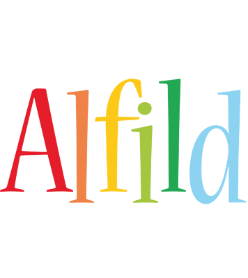 Alfild birthday logo