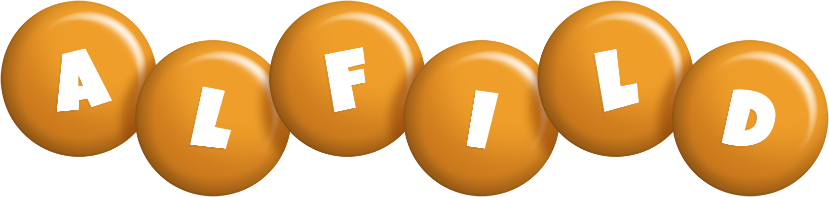 Alfild candy-orange logo