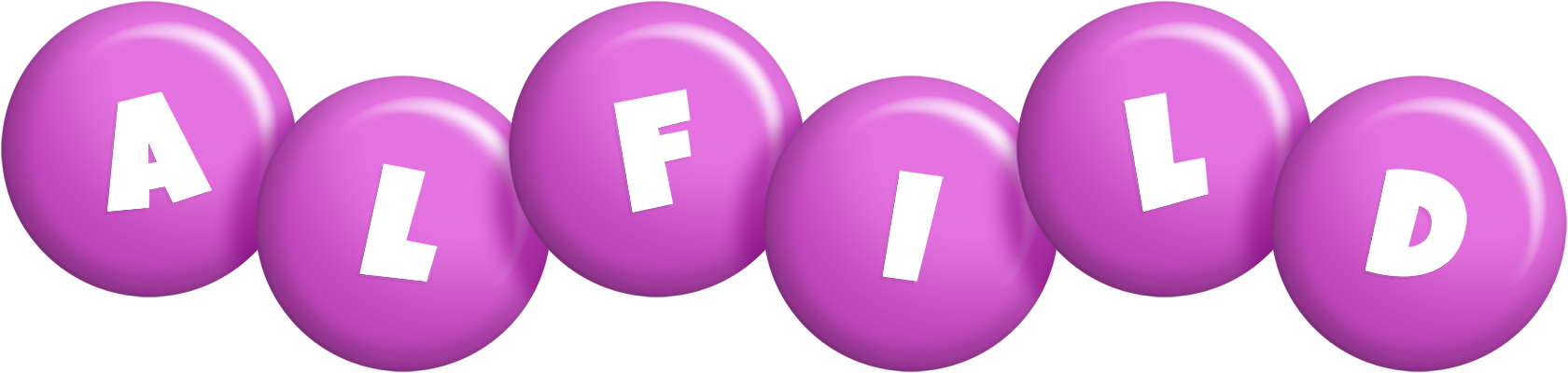 Alfild candy-purple logo