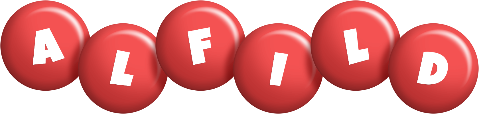 Alfild candy-red logo