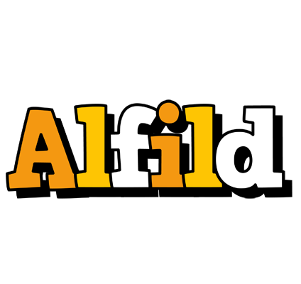 Alfild cartoon logo