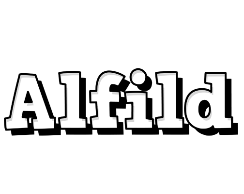 Alfild snowing logo