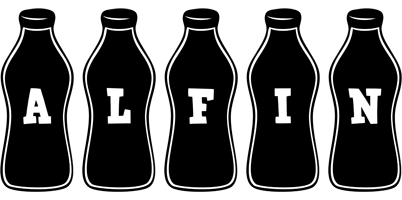 Alfin bottle logo