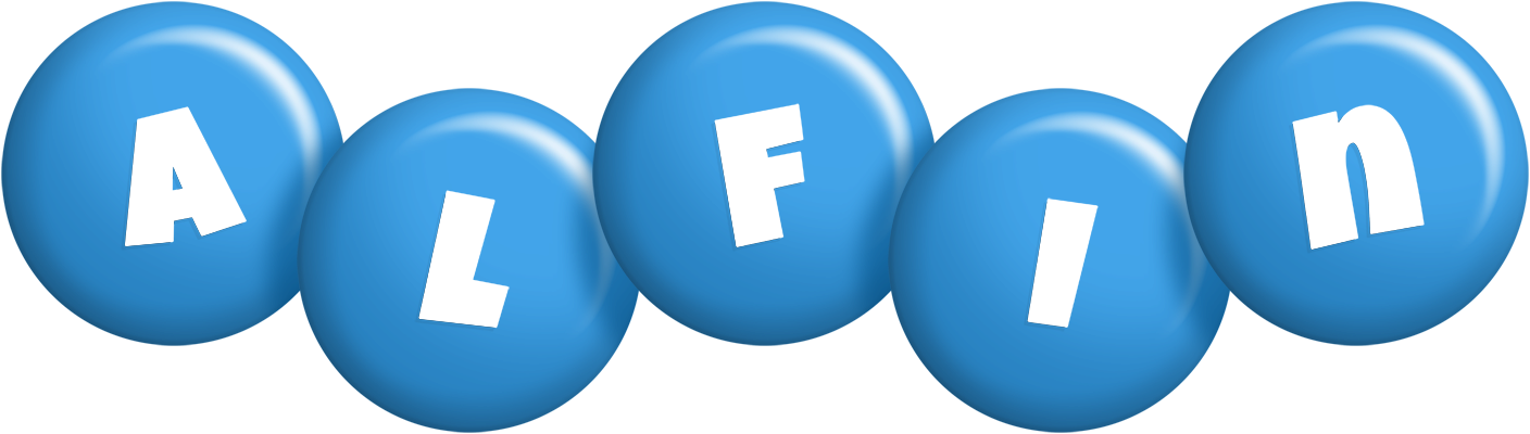Alfin candy-blue logo