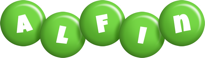 Alfin candy-green logo