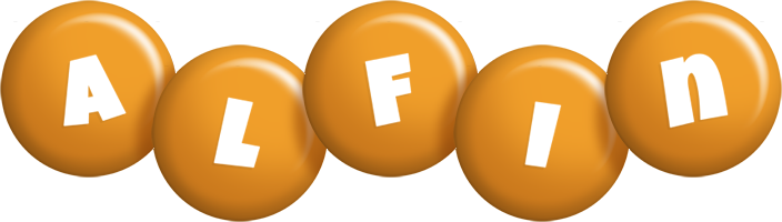 Alfin candy-orange logo