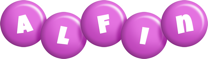 Alfin candy-purple logo