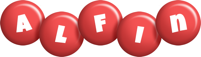 Alfin candy-red logo