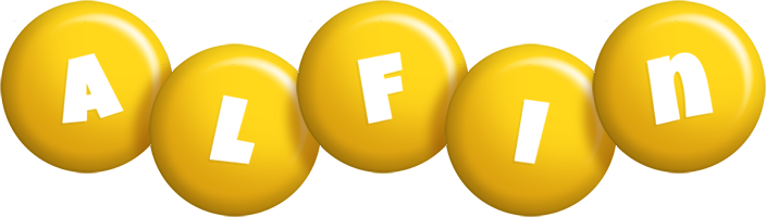 Alfin candy-yellow logo