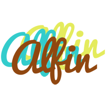 Alfin cupcake logo