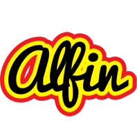 Alfin flaming logo