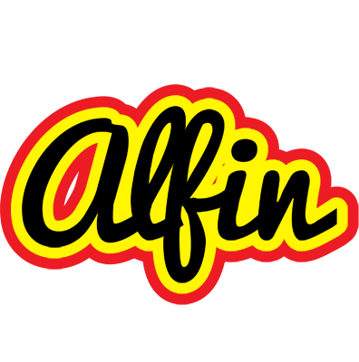 Alfin flaming logo