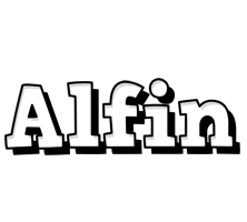 Alfin snowing logo