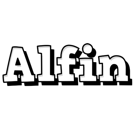 Alfin snowing logo