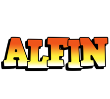 Alfin sunset logo