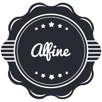 Alfine badge logo